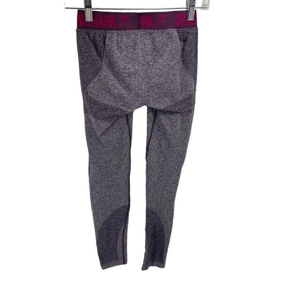 Gymshark Womens Activewear Leggings Seamless Pull On Fitted Purple Size Small - Picture 8 of 9